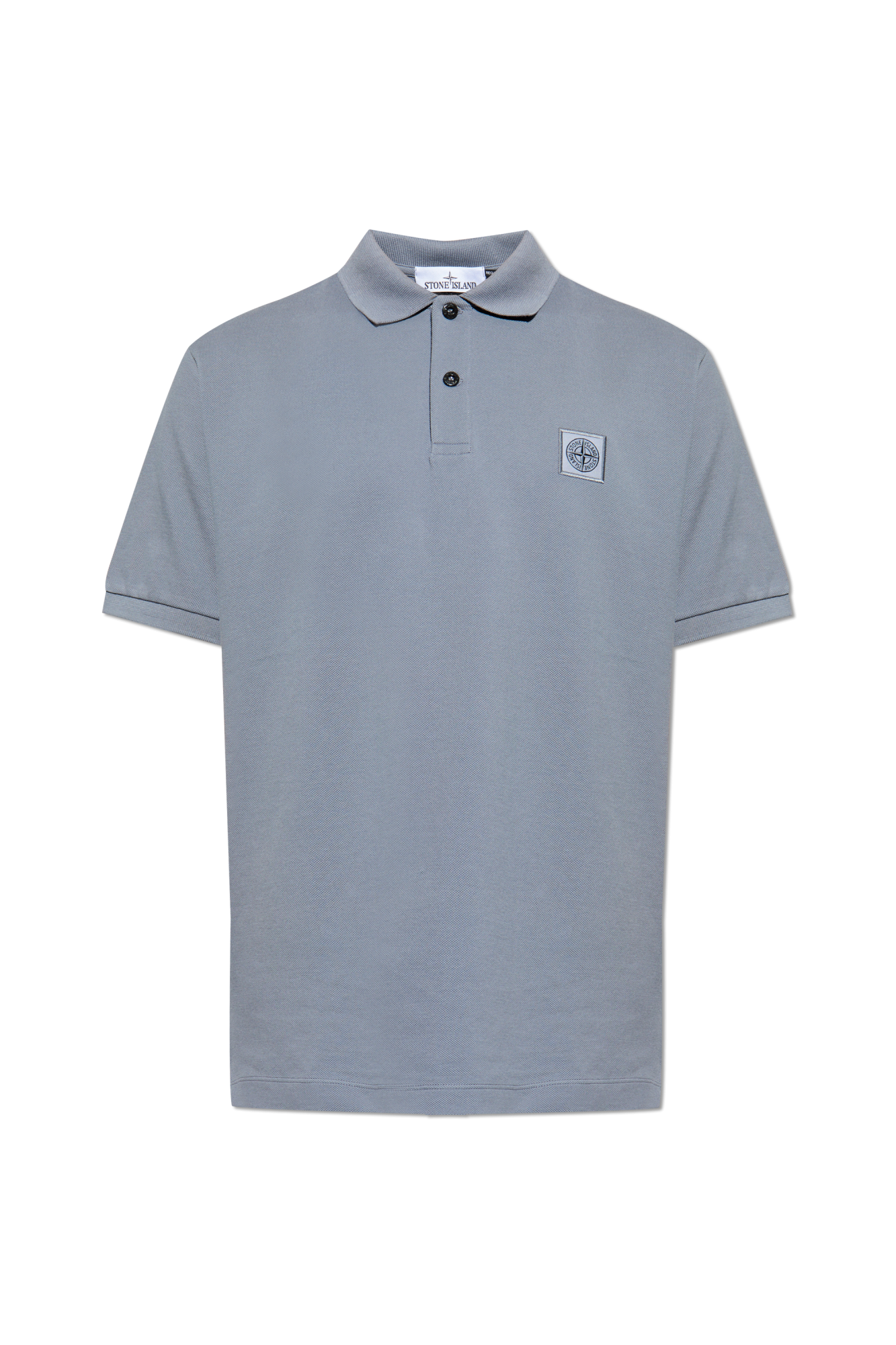 Grey Polo with logo Stone Island - Vitkac GB